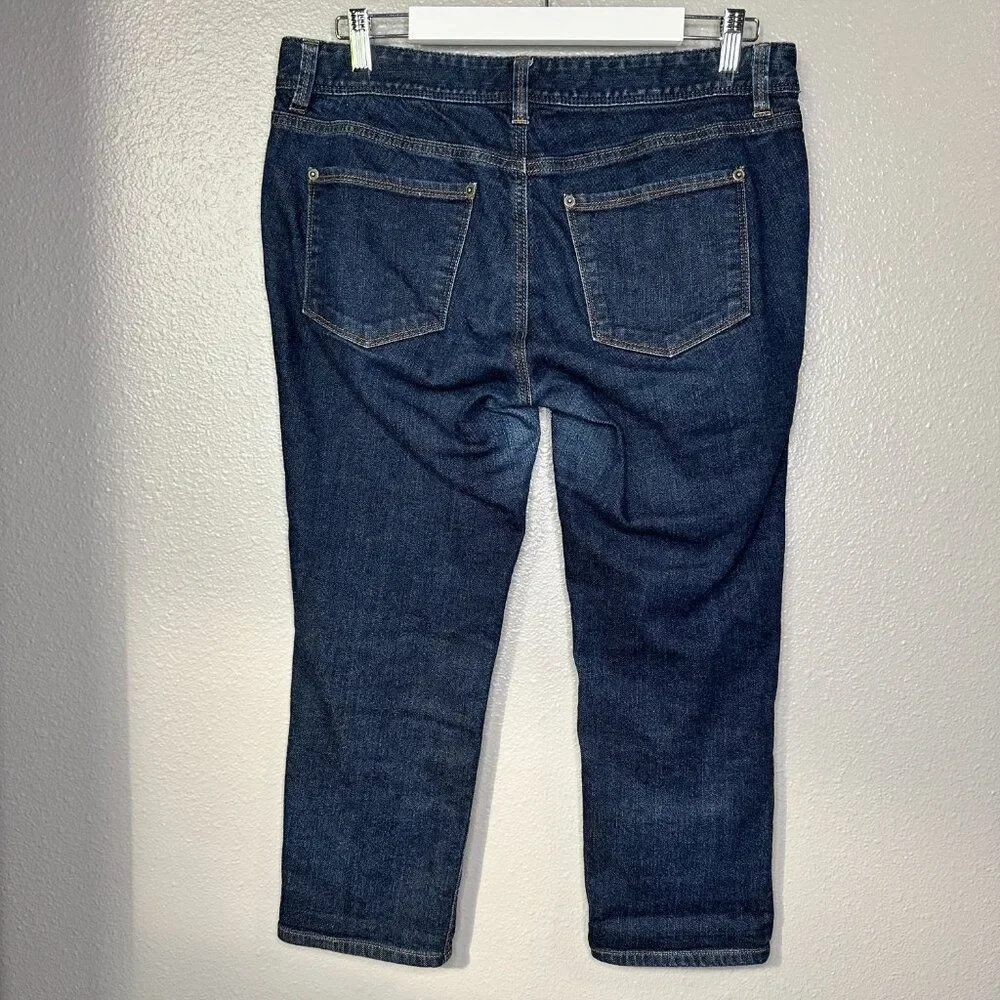 Ann Taylor Loft Modern Crop Denim Capri